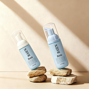 Bouteille ronde en PET écologique de 50 ml pour mousse, petite capacité, flacon d'essai pour nettoyant <span class=keywords><strong>visage</strong></span> en mousse - Product Image 5