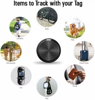 Traceur GPS sans fil Mini Dispositif intelligent anti-perte Localisateur de clés Portefeuille Bagages Animaux de compagnie Enfants Chien Chat Temps réel