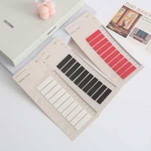 Etiquetas de Índice Minimalistas de PET, Regla, Tarjeta, Color Sólido, Escribible, Transparente, Autoadhesivas, Etiquetas para Páginas, Diario, Escuela, Oficina - Product Image 1