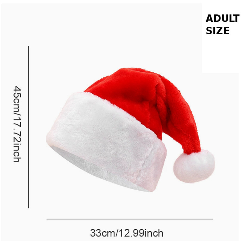Chapeau de Noël épais (taille adulte)
