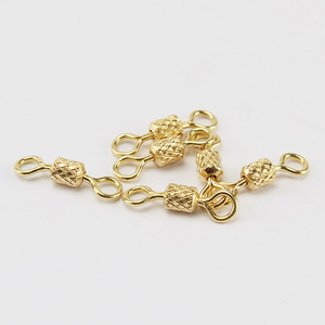 ตะขอเกี่ยวแบบหมุนได้ Aohu Gold Embossed รุ่น 302 ผลิตจากเหล็กกล้าคาร์บอนสูง สำหรับอุปกรณ์ตกปลาแบบตาต่อตา - Product Image 3