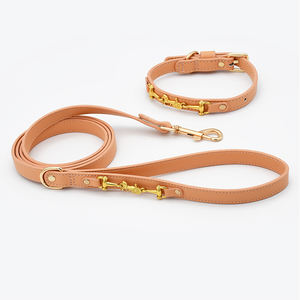 Groothandel Luxe Lederen Hondenhalsband En Leiband Set Gevulde Gerecyclede Fabricage Gepersonaliseerde Luxe Kleine Grote Huisdieren Wandelen - Product Image 1