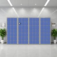Casiers à bagages de stockage électronique intelligent avec code QR/reconnaissance faciale, armoires de dépôt automatiques pour supermarché/centre commercial/bureau