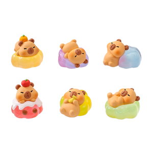 Statuetta in <span class=keywords><strong>Resina</strong></span> 3D di Capibara, Miniatura Kawaii, Decorazione per Scrivania, Ornamento per <span class=keywords><strong>Giardino</strong></span> Fatato, Vendita all'Ingrosso - Product Image 1