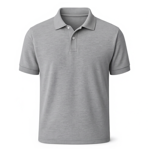 Camiseta de Golf Casual para Hombre, 100% Algodón, Manga Corta, Tejido Antiarrugas, Transpirable, con Logotipo Personalizado ODM, 220 Gramos - Product Image 1