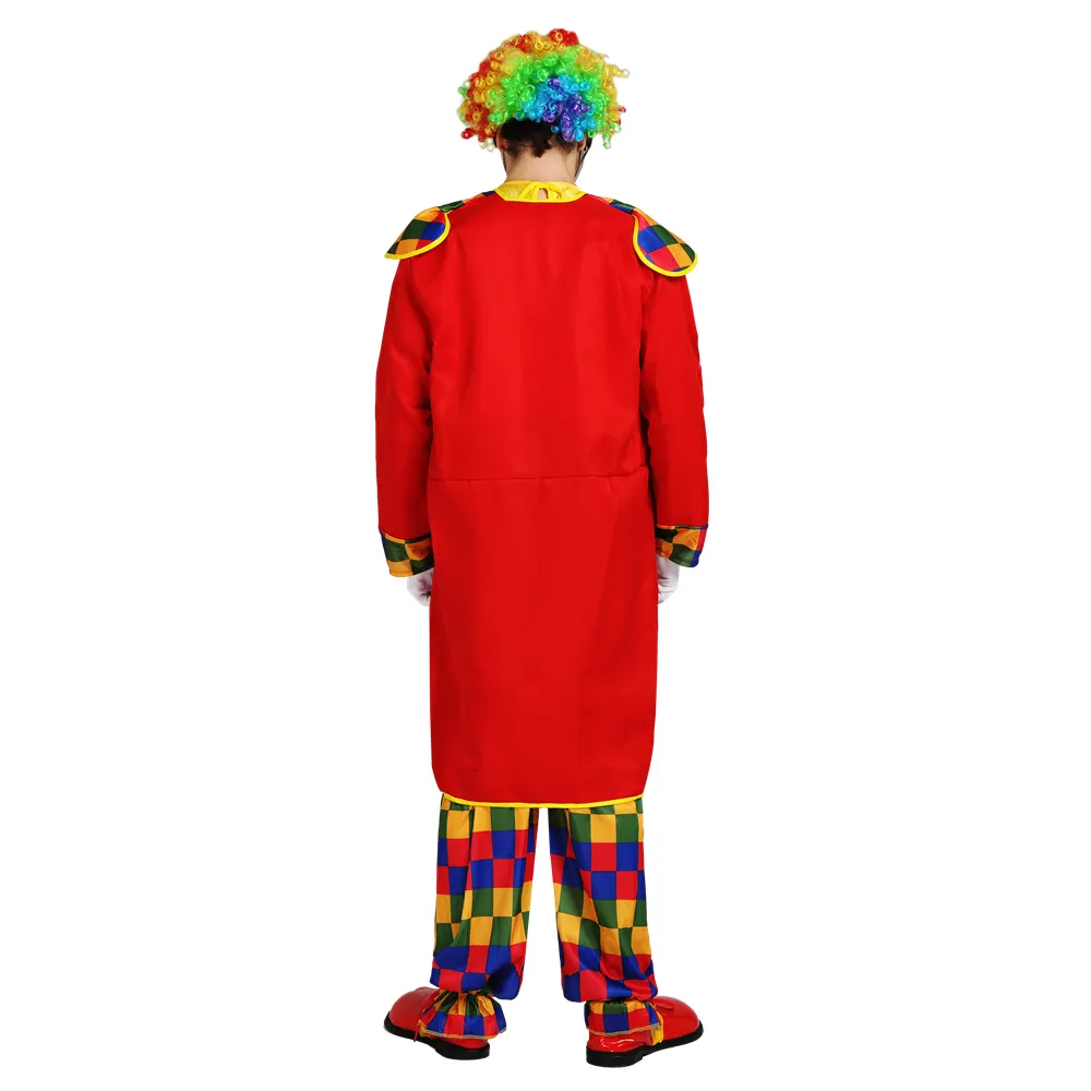 Drôle Clowns Vêtements Halloween Fête Carnaval Cirque Cosplay Drôle Costume Joker Scène Cosplay Pour Adulte
