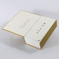 Boîtes cadeaux pliables en carton noir rigide de luxe avec impression personnalisée, fermeture magnétique, couvercle magnétique, avec logo