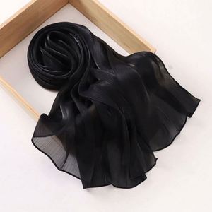Women Fashion Stylish Elegant Solid Winter Long Hijab Silk Muslim Lightweight <b>Wrap</b> Turban Crinkle Islamic Shawl <b>Head</b> Scarves - Product Image 5