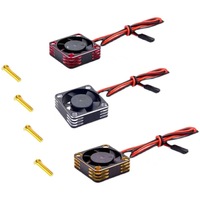 Kipas Casing Logam 3650 Motor ESC 5V-8.4V Kipas Pendingin Kecepatan Tinggi 30 * 30 * 10mm
