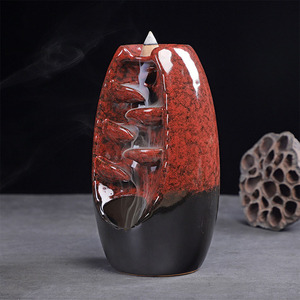 Brûleur d'encens à reflux, support d'encens en céramique sans fumée et sans fumée, ensemble de brûleur d'encens moderne à reflux, vente en gros - Product Image 1