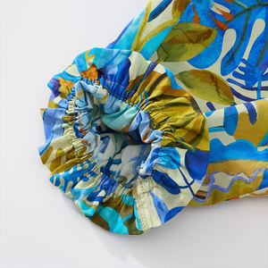 เดรสผ้าฝ้ายพิมพ์ลายดิจิทัลแบบใหม่สำหรับผู้หญิง สไตล์ฤดูร้อน เป็นมิตรกับสิ่งแวดล้อม แขนสั้น คอวี ดีไซน์หรูหรา เหมาะสำหรับใส่ในชีวิตประจำวัน - Product Image 3