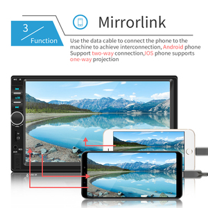 7 inch xe <span class=keywords><strong>MP5</strong></span> cho Bluetooth máy nghe nhạc điều khiển trung tâm Carplay GPS Android tự động lớn Bảng điều khiển hiển thị kết nối USB - Product Image 6