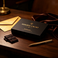 Boîte d'emballage de chocolat écologique personnalisée avec étiquette privée, OEM ODM, logo personnalisé, carton rigide, chocolat truffé de marque