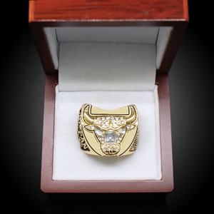 Vente en gros de bagues de championnat de la Ligue américaine de basket-ball <span class=keywords><strong>1997</strong></span> Bague commémorative pour les fans de bijoux de taureaux classiques - Product Image 5