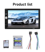 Autoradio 2 Din avec écran tactile LCD 7,0 pouces, contrôle stéréo USB, Mirror Link, lecteur multimédia MP5 DVD, lecteur audio FM, Carplay