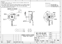 BL2717 DC 24V Motor tanpa sikat DC, digunakan untuk robot pembersih