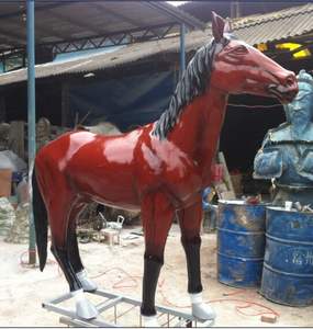 Sculpture de cheval mécanique géant personnalisée, chevaux robotiques animatroniques pour l'affichage à domicile, les parcs d'attractions, les jardins et les fermes - Product Image 4