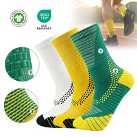 Chaussettes de sport mi-mollet personnalisées, antidérapantes, talon renforcé, séchage rapide pour la course à pied, le football, le basketball, la randonnée