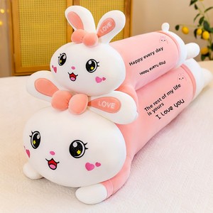 Almohada de Conejo Rosa Súper Suave <span class=keywords><strong>para</strong></span> Niñas, Juguete de Peluche, Animal de Peluche Relleno de Algodón PP, Material de Poliéster - Product Image 2