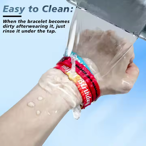 अनुकूलन योग्य खेल सिलिकॉन कंगन व्यक्तिगत बास्केटबॉल कलाई बैंड संदेश लोगो आपके अपने स्वयं के प्रचार कलाई बैंड बनाते हैं - Product Image 5