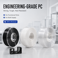 Filamen Polikarbonat PC Tahan Api 1.75mm Kekakuan Tinggi Kelas Teknik untuk Printer 3D FDM/FFF
