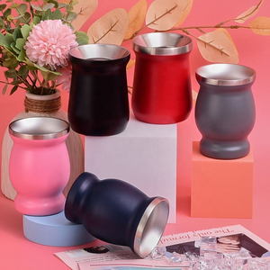 Mug à thé isotherme fantaisie imprimé 8oz, vente en gros, en acier inoxydable 304, gourdes à Yerba Maté 230ml, tasse à café et thé - Product Image 3