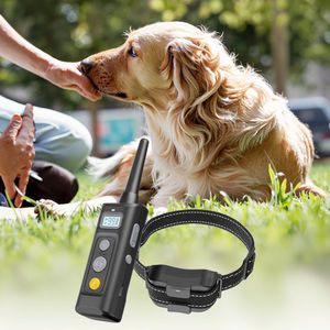 防水充電式ペットトレーニング首輪アンチ樹皮機能3つのモード-電気ビープ振動ショックファッションリモコン - Product Image 1