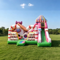 Castillo Inflable, Castillo Inflable Temático de Navidad para Exteriores, Castillo Inflable para Niños, Castillo Inflable para Saltar para Niños
