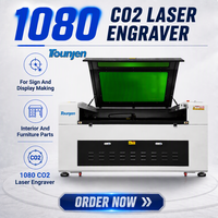 Station de travail laser CO2 à grand panneau 1080 qui grave et découpe le bois, l'acrylique et le MDF