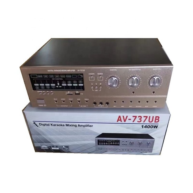 AV-737UB Key Control Amplifier Hot Sale USB SD BT Power Amplifier 300W in Philippines