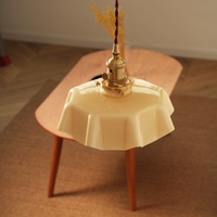 Luminaire suspendu de style rétro français en verre et laiton, petit lustre pour allée, entrée, chambre à coucher, chevet, bar, îlot, restaurant