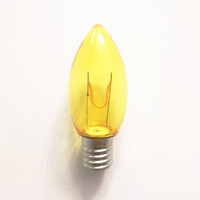 Nouvel arrivage Ampoule à filament flexible incurvé C9 LED Style vintage Transparent Ampoules de Noël claires