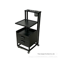 Chariot de rangement multi-niveaux en métal pour salon de coiffure, avec tiroirs, pour coupe, permanente et coloration, chariot de salon spécialisé universel