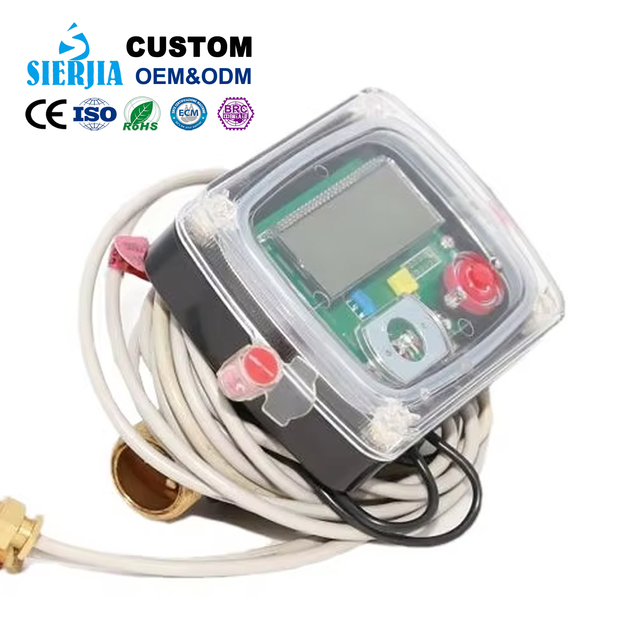 SRJ DN15-DN40 Ultrasonic Smart Hot Water Meter LCD Display RS485/LoRa/Modbus/MBus IP68 High Performance OEM Brass 3-Year