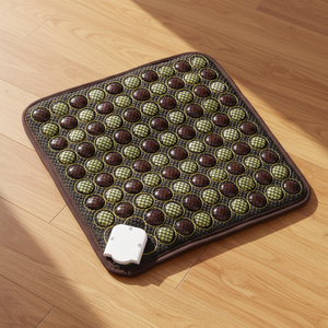 <span class=keywords><strong>Matelas</strong></span> thermique intelligent Pop Relax en jade naturel et tourmaline pour un meilleur sommeil, une relaxation musculaire et un équilibre énergétique - Product Image 2