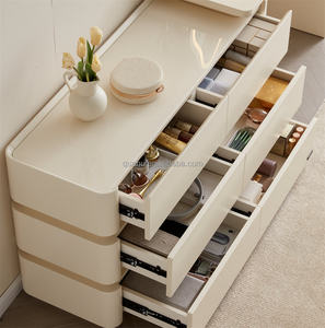 129578 Quanu cermin penyimpanan kapasitas tinggi, meja rias dapat diredupkan dengan cermin dan laci untuk kamar tidur - Product Image 5