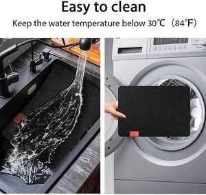 धो सकते हैं गर्मी-प्रतिरोधी मेज चटाई सेट-6 लेजर कट लगा कि पीने Coasters Placemats + 6 + 6 कटलरी बैग - Product Image 5