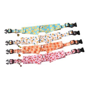 Verstellbares Hunde halsband mit Mustern Fruit Flower Series Bowtie Style Ultra bequemes weiches Nylon-Gurtband für Haustiere - Product Image 3