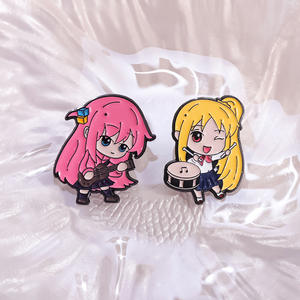Chic <span class=keywords><strong>Manga</strong></span> inspirado en el Anime Bocchi <span class=keywords><strong>Rock</strong></span> guitarra broche lindo cómic chicas solapa insignia Musical esmalte pines recuerdos fundición técnica - Product Image 5