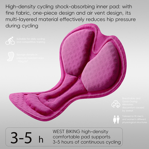 WEST bike autunno inverno in pile spesso caldo bavaglini ciclismo 3D sartoriale ad alta densità Pad antiurto <span class=keywords><strong>pantaloni</strong></span> da ciclismo - Product Image 5
