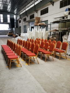 Chaise de banquet d'hôtel de haute qualité prix d'usine de gros conception à dossier haut pour les mariages invités utilisation du restaurant option de location - Product Image 5