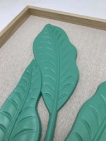 Cadre photo 3D Fengyuan Leaf, boîte à ombre DIY, avec fond en lin, décoration intérieure, personnalisable