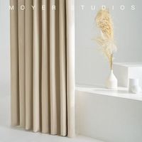 Série de rideaux en velours de haute qualité, matière première cachemire australien, vente en gros, couleur crème