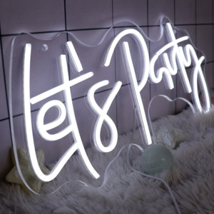 USA Warehouse Free Design Custom Led Light <strong>Neon</strong> <strong>Sign</strong> NO MOQ Dropshipping <strong>Neon</strong> <strong>Sign</strong> for <strong>Lets</strong> <strong>Party</strong> Home Wedding Decor - Product Image 2