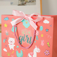 Boîte cadeau personnalisée de luxe en papier écologique avec impression offset et design sur mesure pour la promotion de fête de révélation du sexe