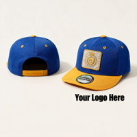 Gorra de Béisbol Plana de 6 Paneles, Ajustable con Cierre a Presión, Logotipo Personalizado, Dos Tonos, Estilo Hip Hop para Hombre y Mujer