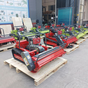 DIESEL điều khiển từ xa Robot cỏ mover 800mm 1000mm 1200mm tự hành vườn trang trại vườn cây ăn quả mini Crawler flail cỏ Shredder - Product Image 3