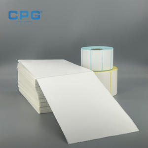 Étiquette thermique directe de haute qualité, haute luminosité, 4x6 pouces, 100x150 mm, 120 g/m², pour centre de distribution de colis, étiquette d'expédition thermique - Product Image 1