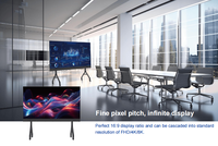 Téléviseur LED tout-en-un 4K COB interactif intelligent pour intérieur, luminosité 600, noir, pour cinéma maison, éducation, magasin de détail/métro, 3840Hz, garantie 1 an