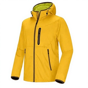 Chaqueta de Nailon Impermeable para Hombre, Color Amarillo, Transpirable, con Logotipo Frontal, Cierre de Cremallera, Ropa Casual para Exteriores, Temporada de Invierno - Product Image 6